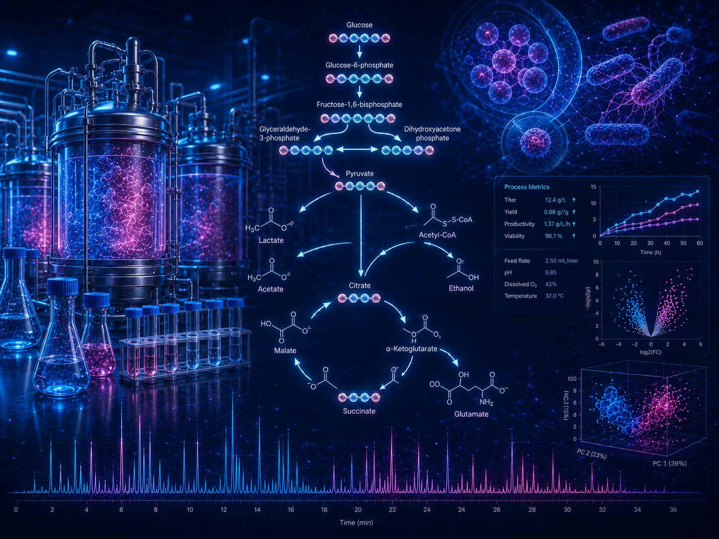 Biomanufacturing & Metabolomics application visual