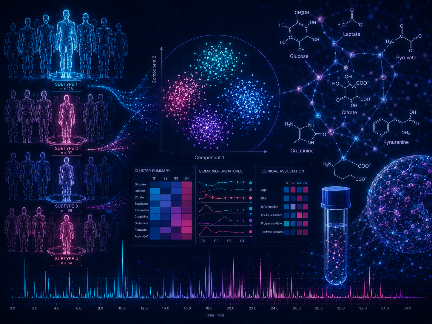 Patient Profiling & Subtyping application visual